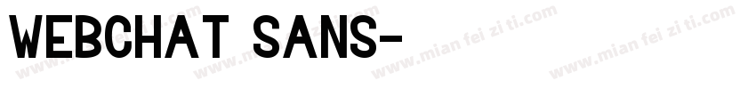 webchat sans字体转换